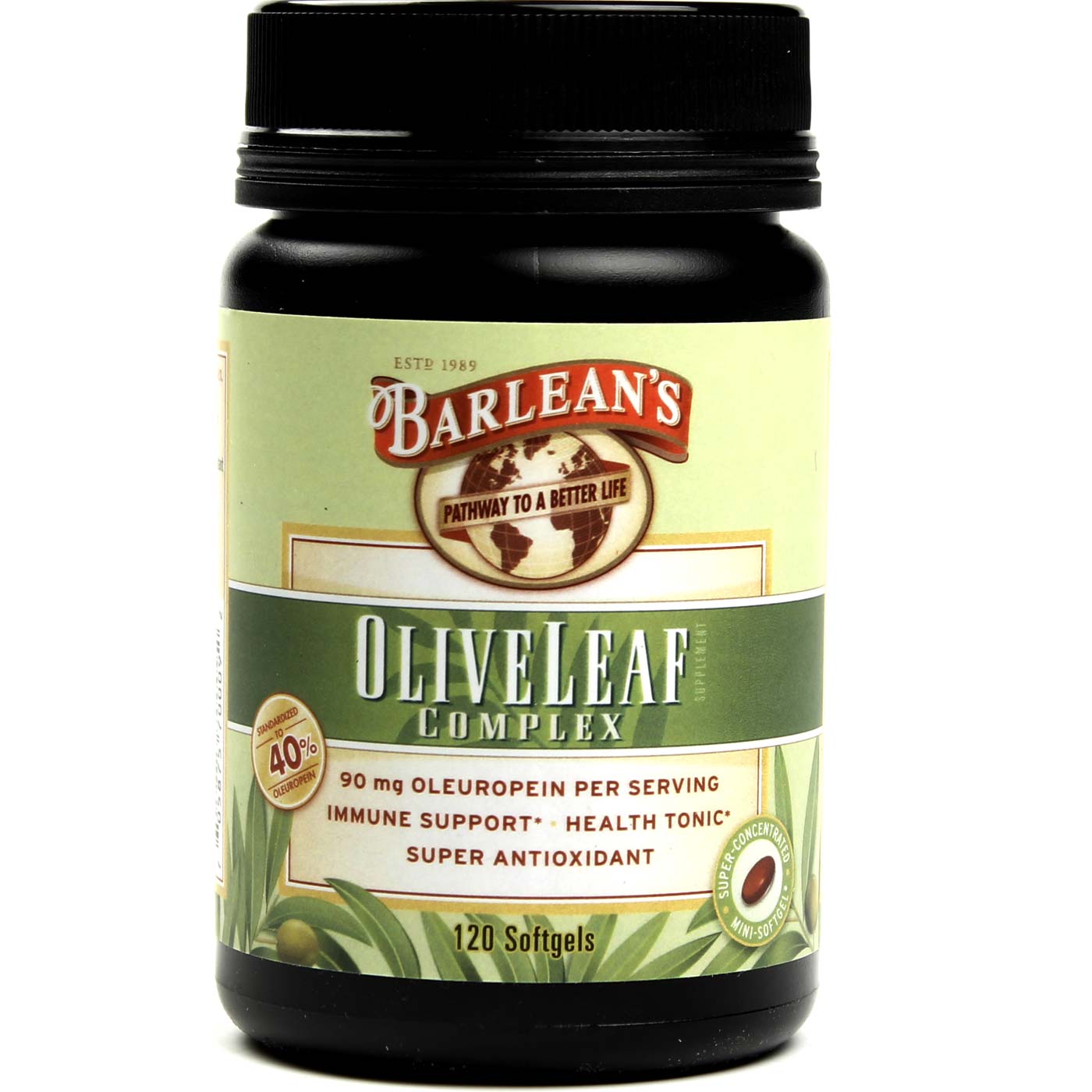 Barlean's Olive Folha Complexo - 120 Cápsulas em Gel