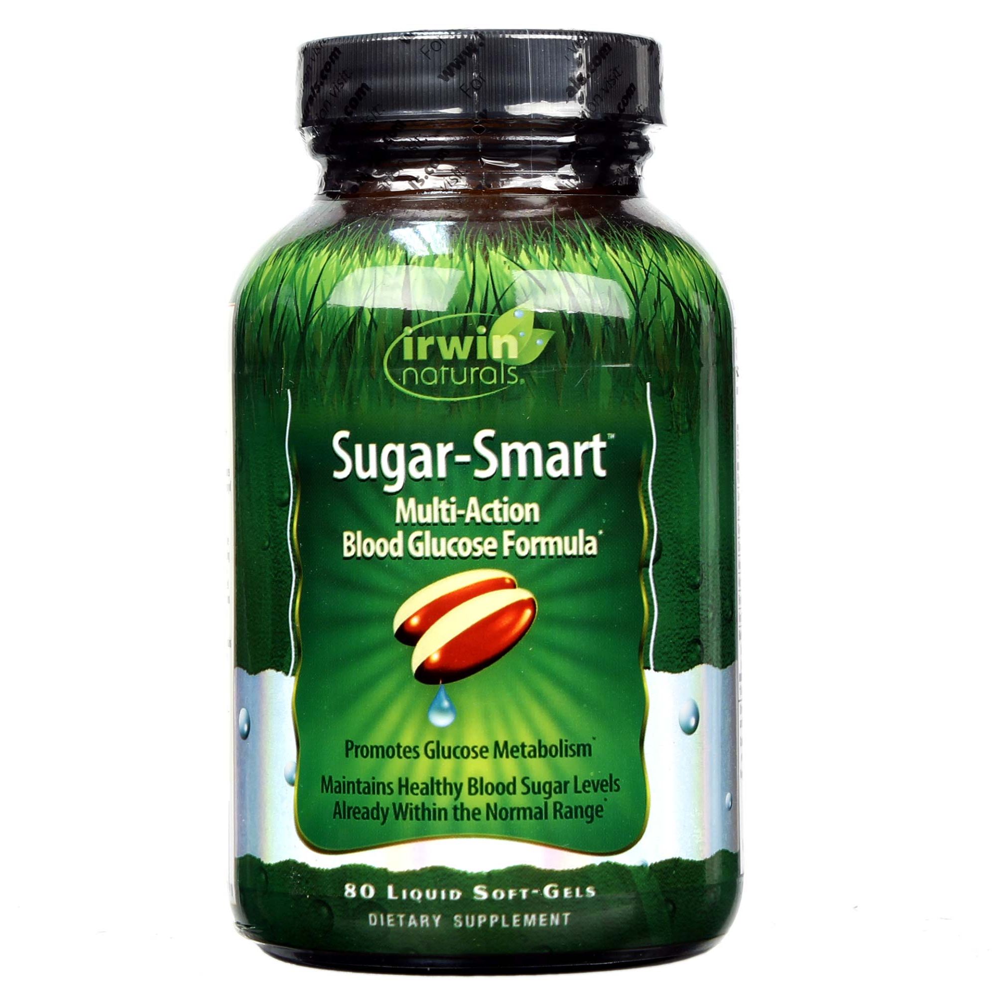 Irwin Naturals Sugar-Smart Multi-Action Blood Glucose Formula - 80 Liquid Soft-Gels