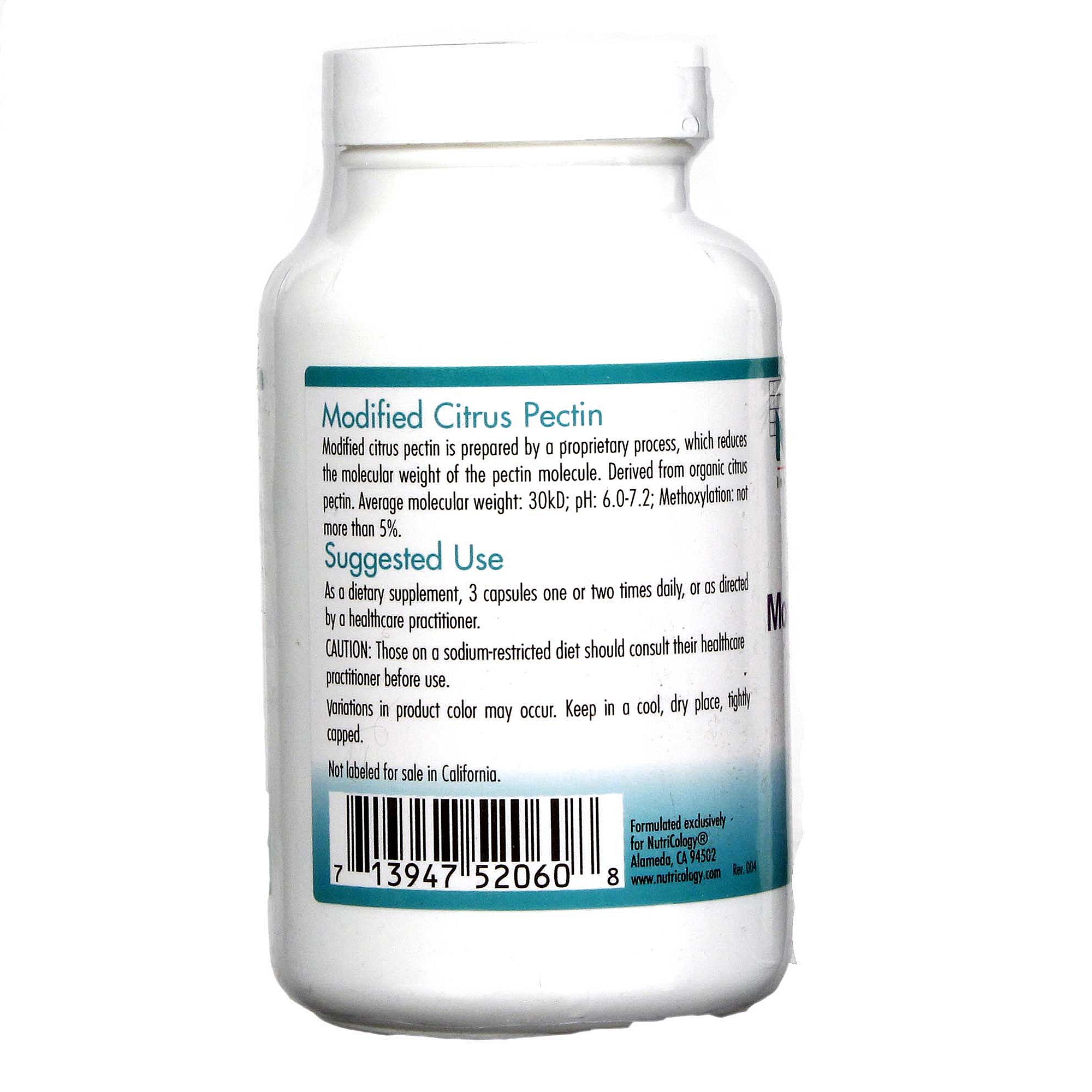 Nutricology Modificado em pectina cítrica 120 Cápsulas - Imagem 3