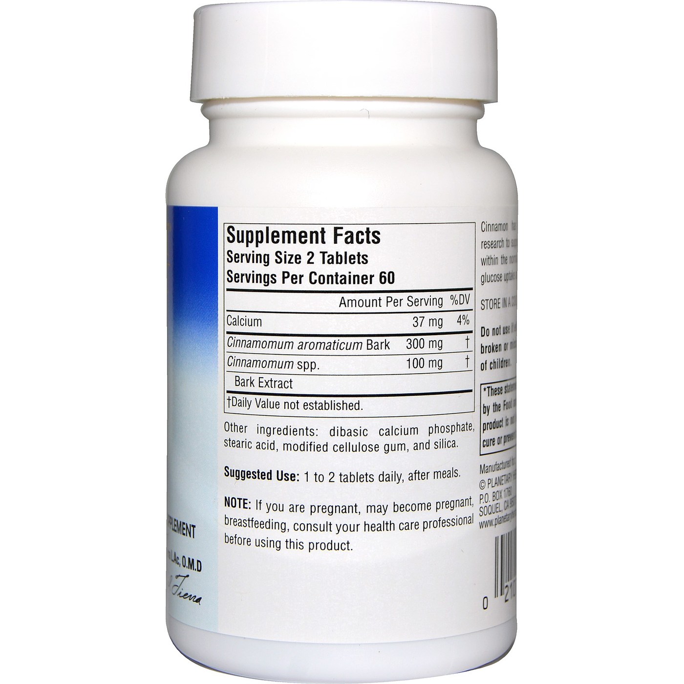 Planetary Formulas Full Spectrum Canela Extrato 120 Tabletes - Imagem 2