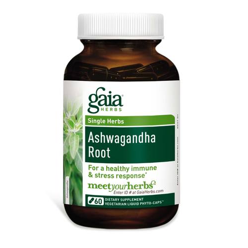 Gaia Herbs Ashwagandha Raíz - 350 mg - 60 Vegetarian Liquid Phyto-Cápsulas