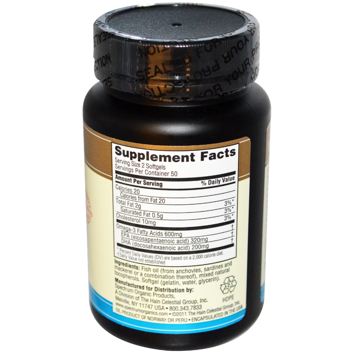 Spectrum Óleo de peixe 1000 mg 100 Géis - Imagem 2