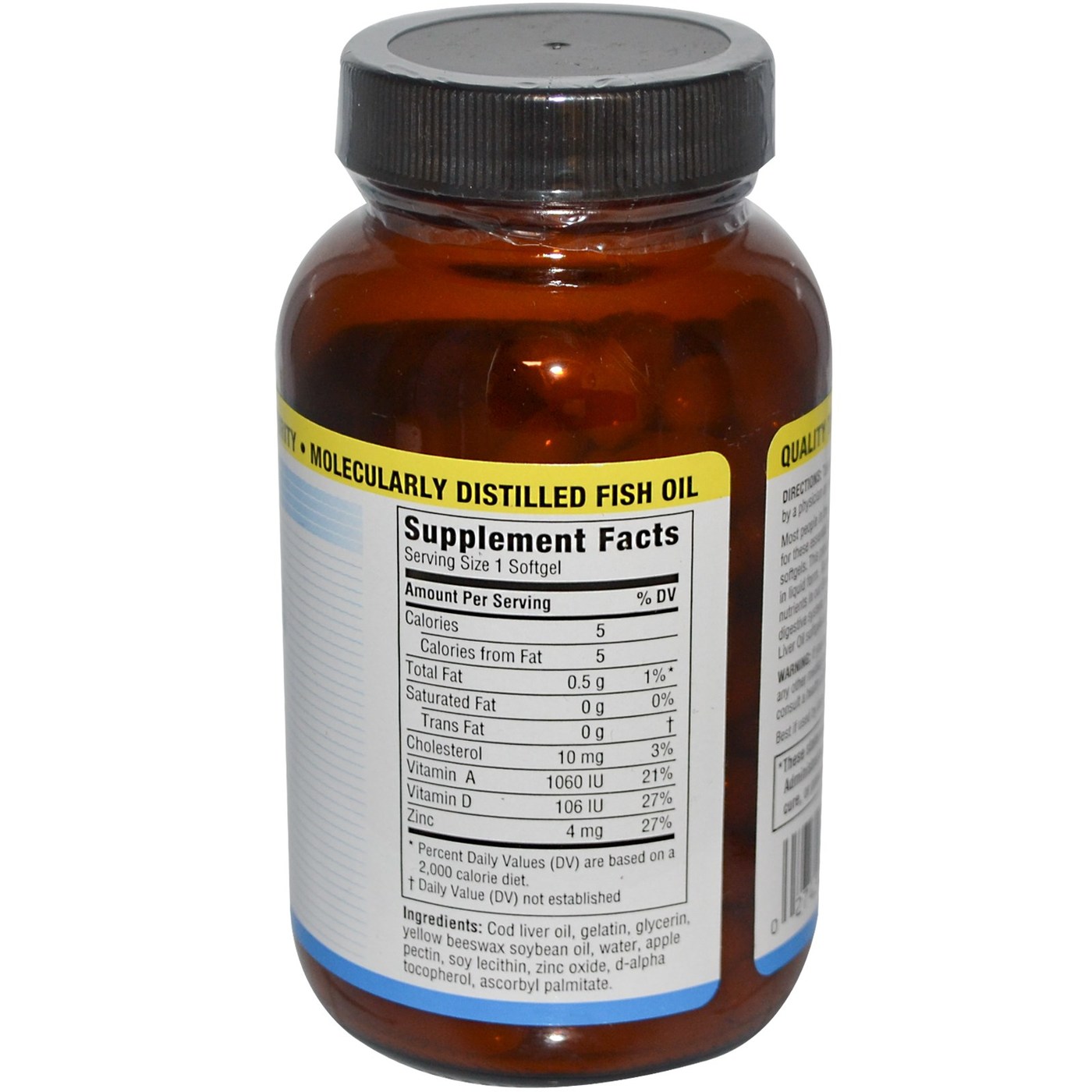 Twinlab Emulsionados norueguês Óleo de Fígado de Bacalhau 100 Cápsulas - Imagem 2