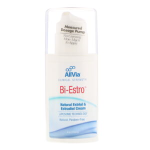 AllVia, Bi-Estro, Estriol natural e creme de estradiol, sem perfume, 4 onças (113,4g)