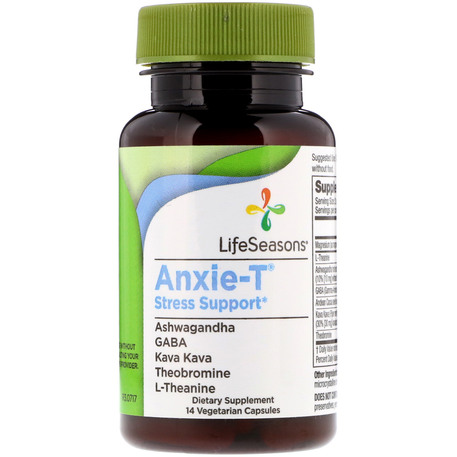Life Seasons, Anxie-T Stress Support, 14 Vegetarian Capsules