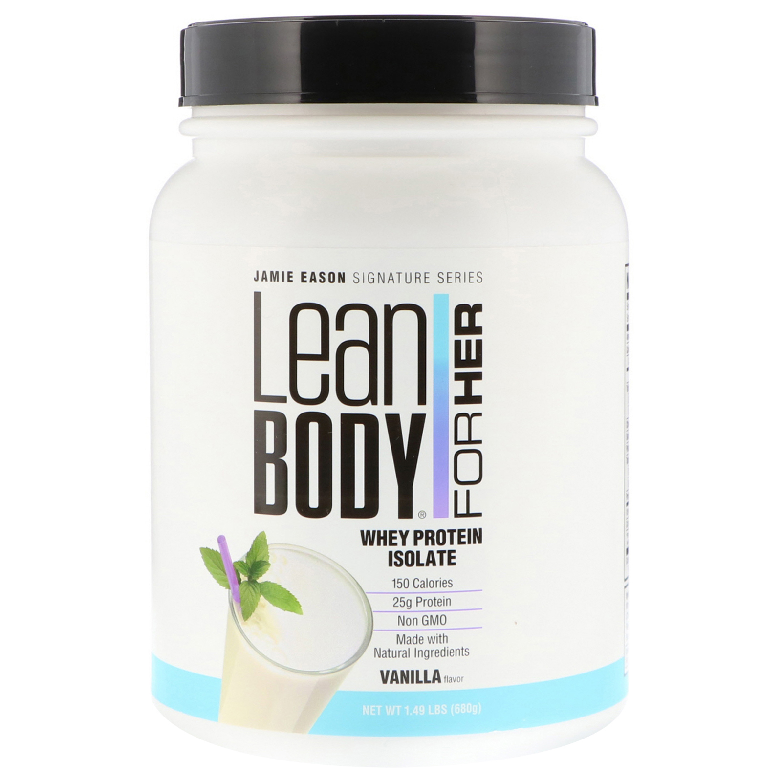 Jamie Eason, Corpo Magro para Ela, Isolado de Proteína Whey, Baunilha, 1,49 lbs (680 g)