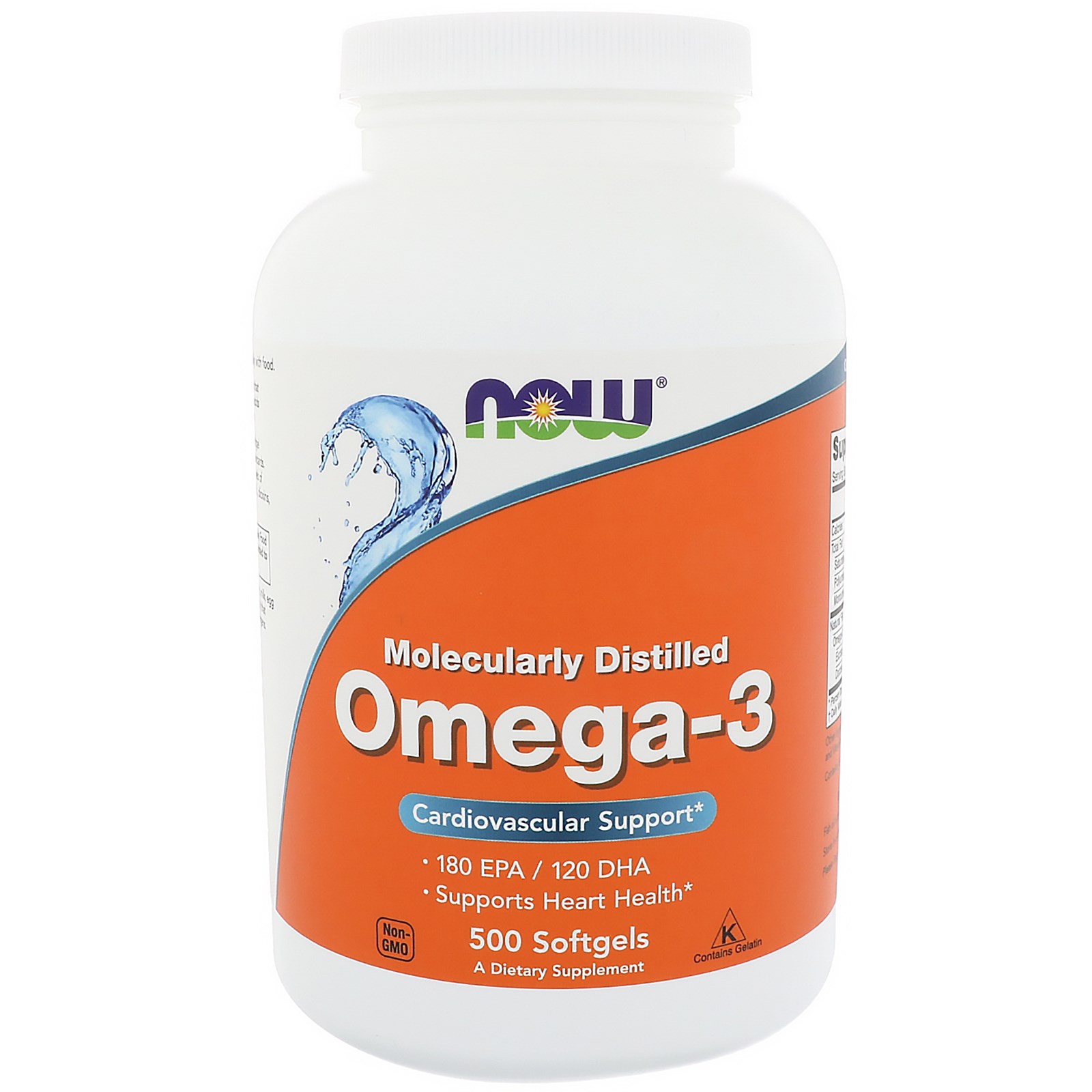 Now Foods, Omega-3, 500 Cápsulas