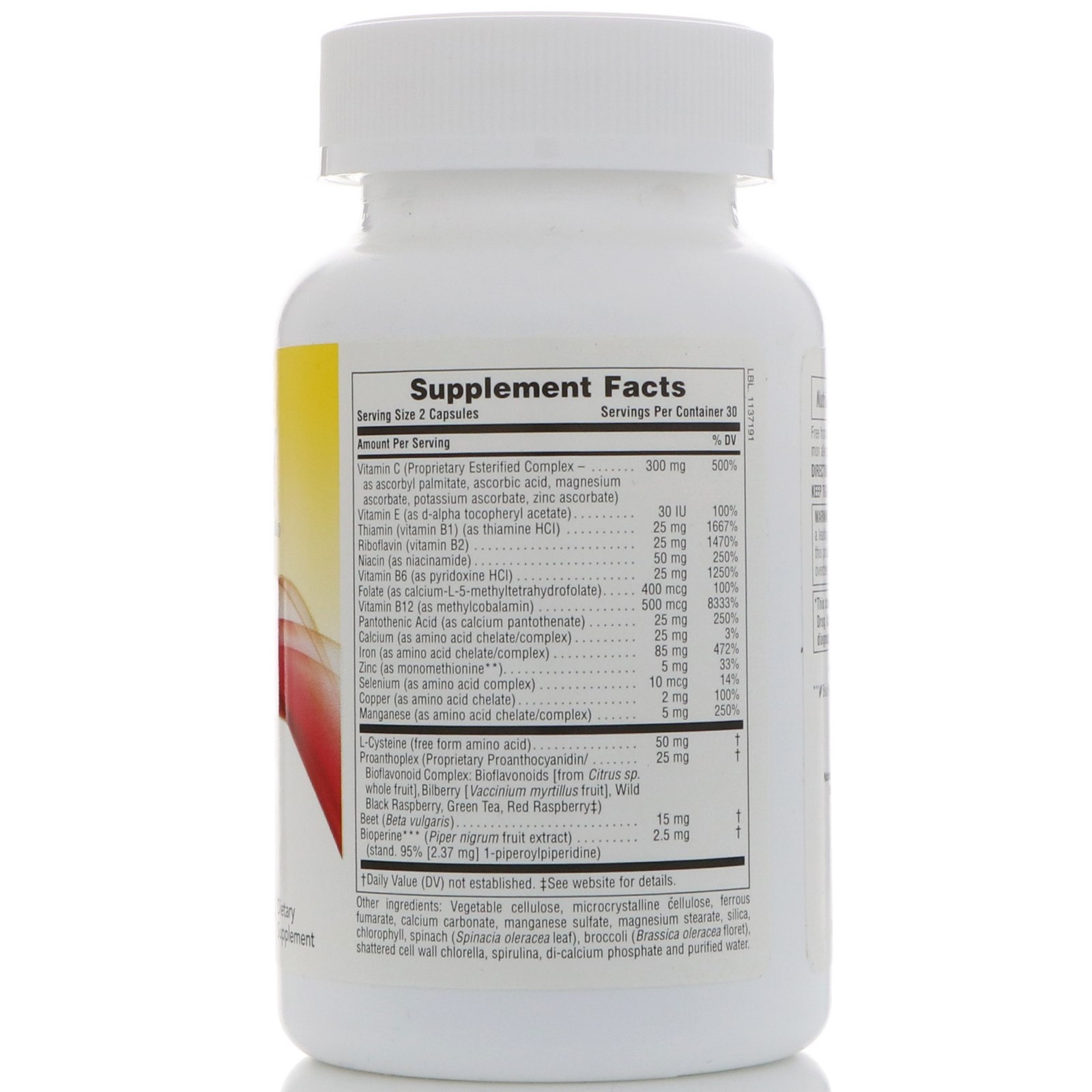 Nature's Plus, Hema-Plex, 60 Comprimidos Vegetais - Imagem 2