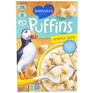 Barbara's Bakery, Cereal Puffins, Arroz de Mel, 10 oz (283 g)