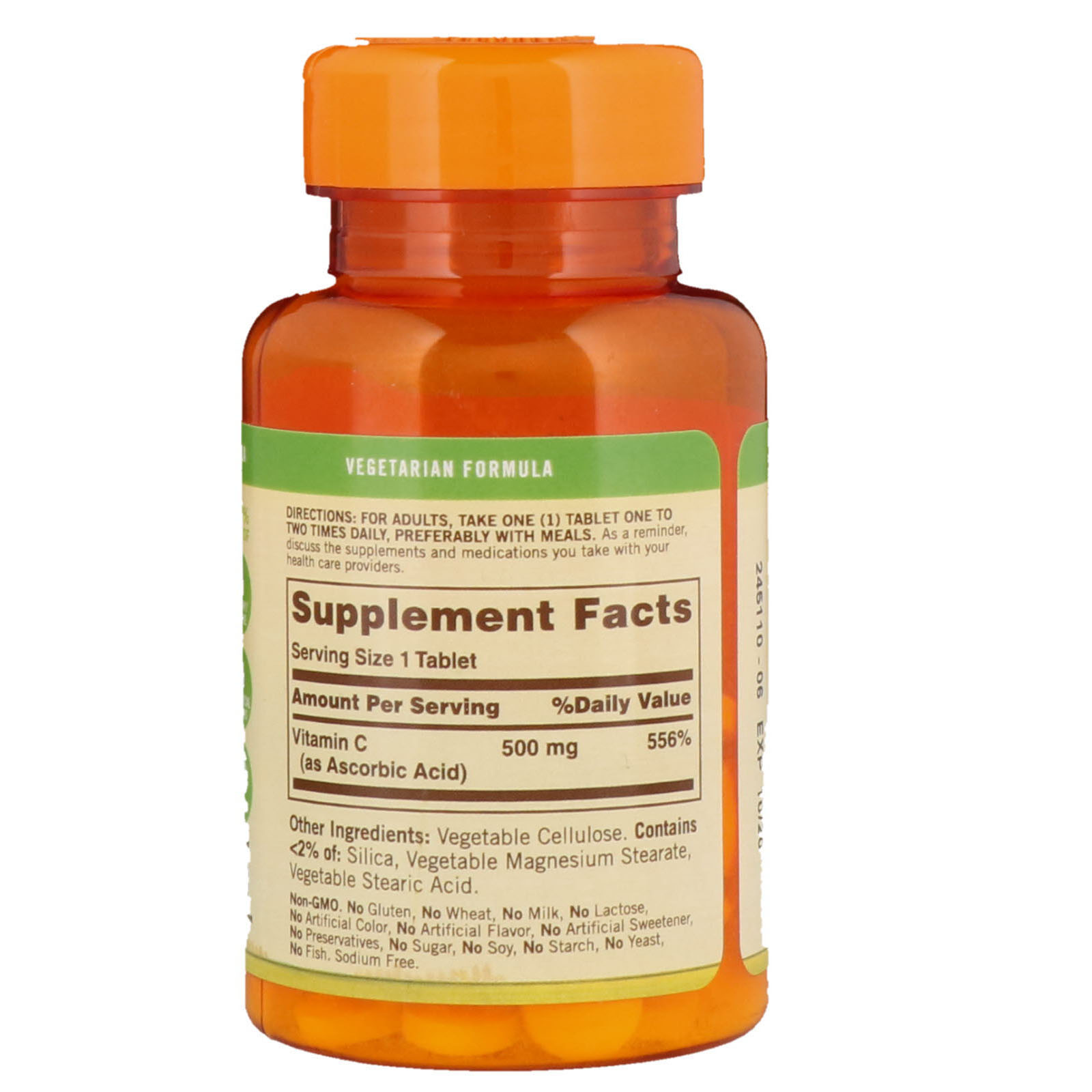 Sundown Naturals, Vitamina C, 500 mg, 100 Comprimidos - Imagem 2