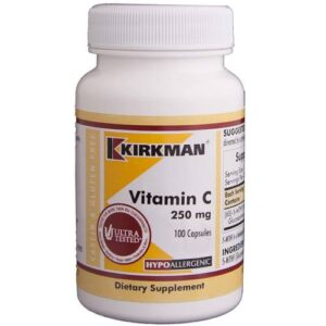 Kirkman Labs Vitamina C - 250 mg - 100 Cápsulas Vegetarianas