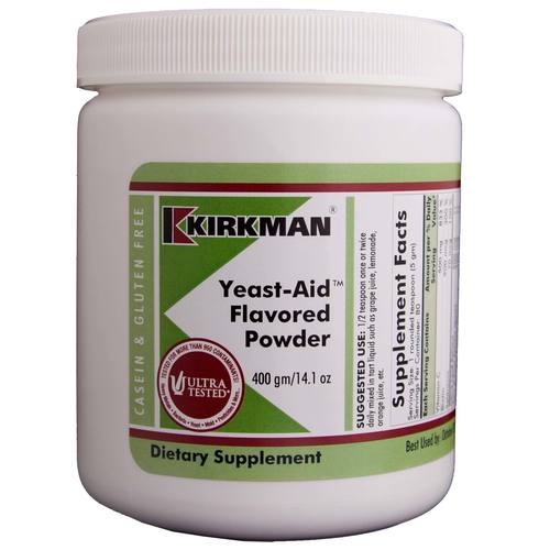 Kirkman Labs Levedura-Aid, Aromatizado - 400 gm (14.1 oz) Powder