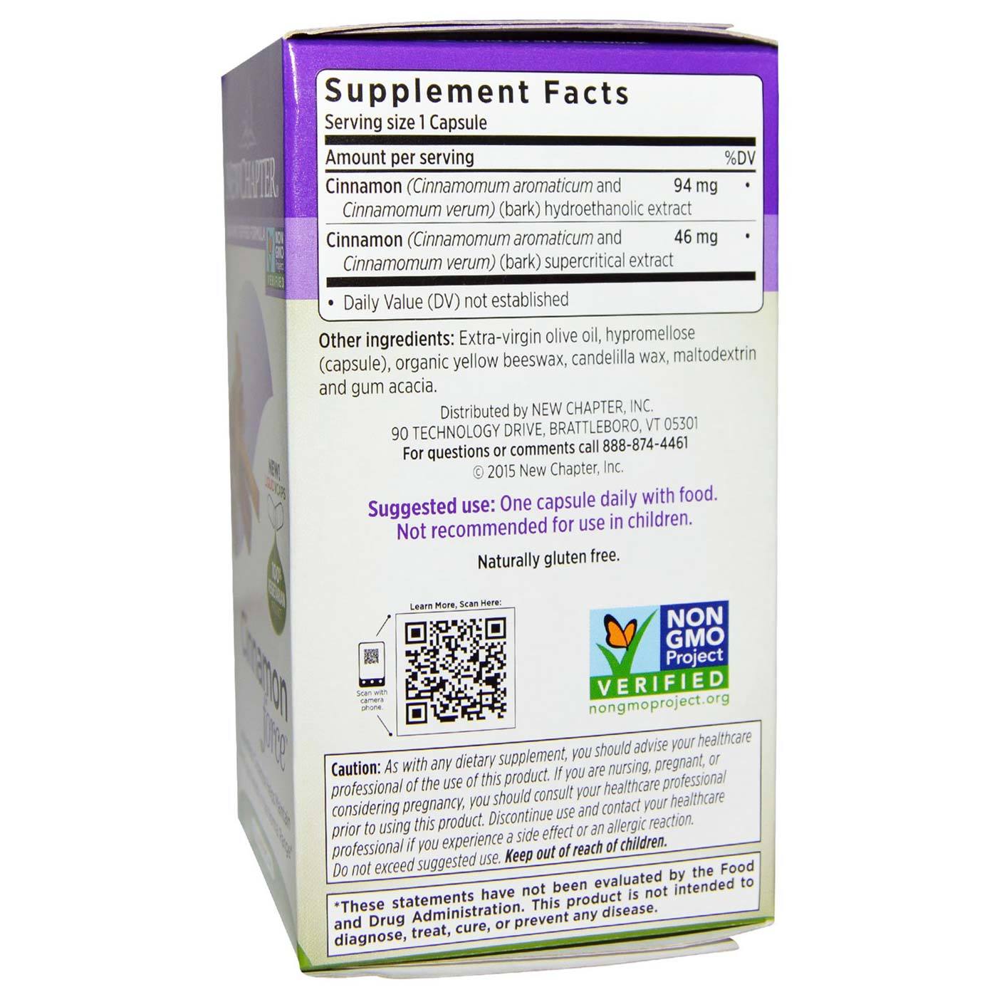 New Chapter Canela Força 120 Cápsulas - Imagem 2