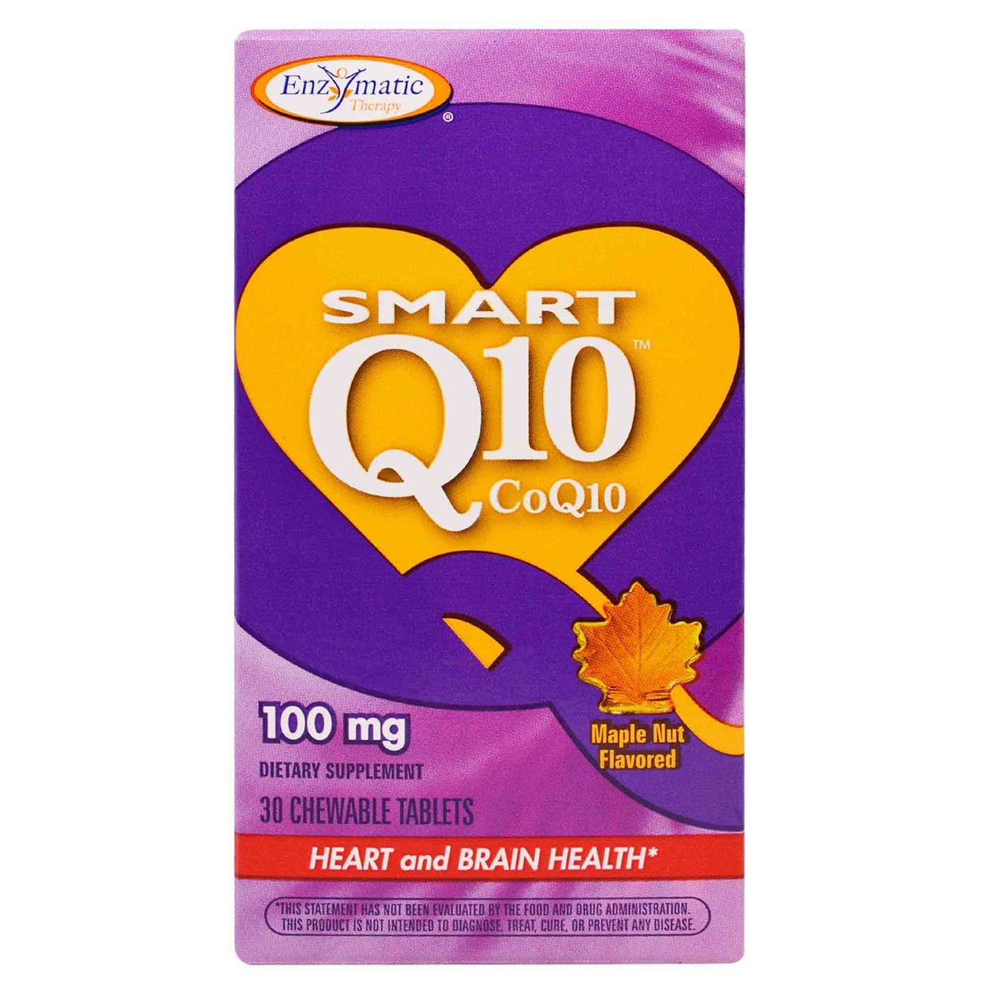 Enzymatic Therapy Q10 inteligente, 200 mg, maple 30 Chew