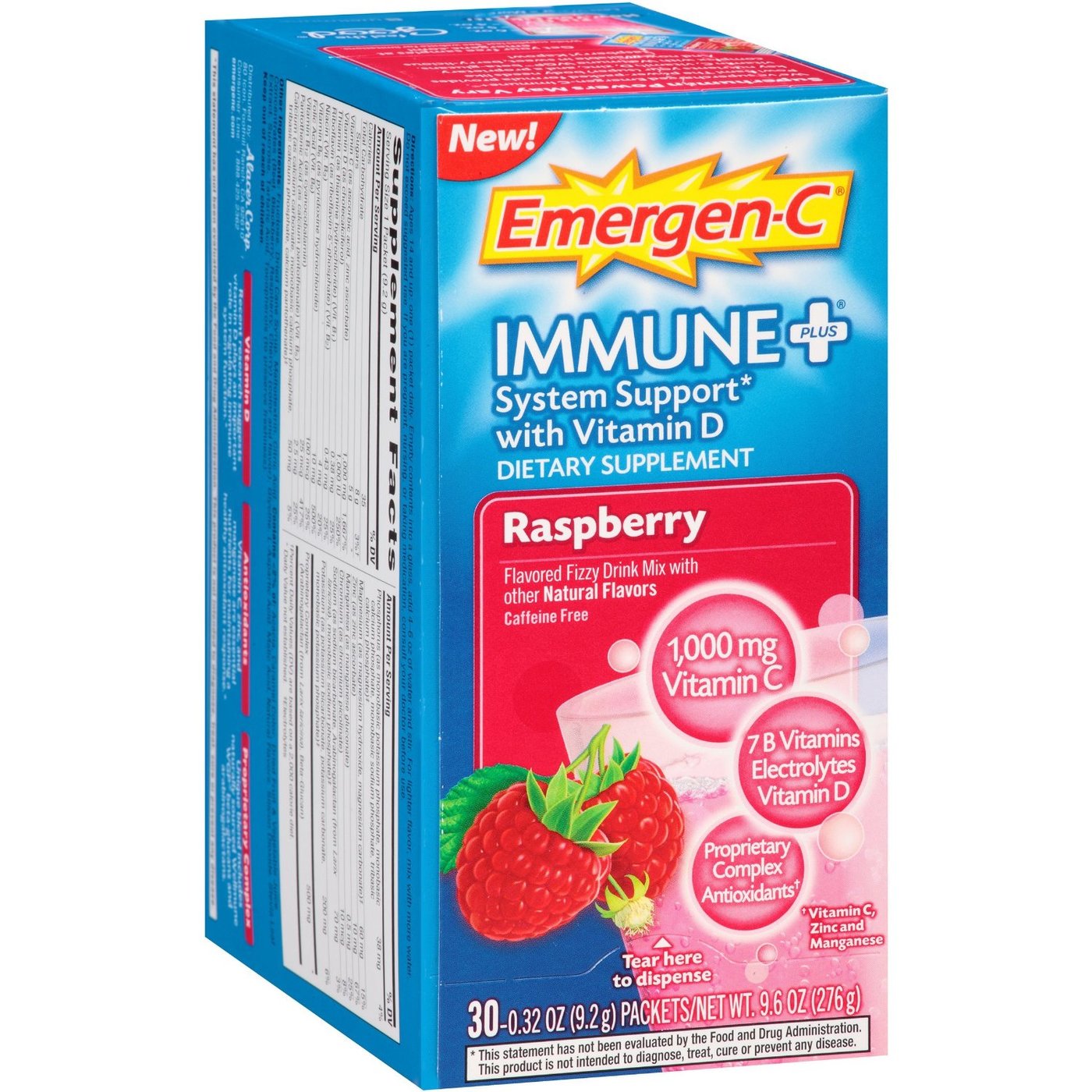 Alacer Emergen-C Imunológico mais, Framboesa - 30 packets