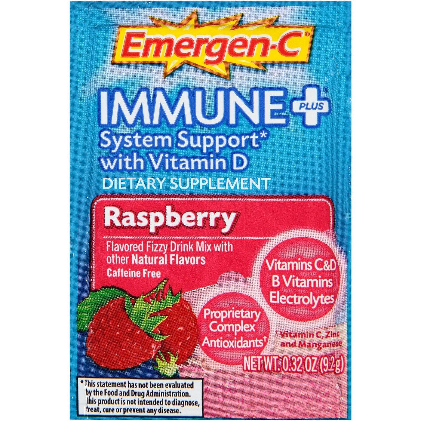 Alacer Emergen-C Imunológico mais, Framboesa - 30 packets - Imagem 2