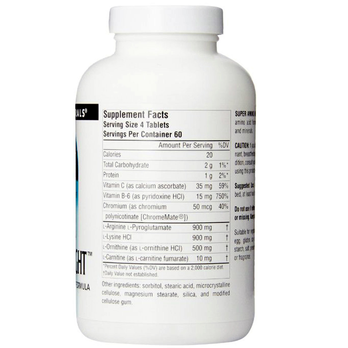 Source Naturals Super Amino Noite 240 Tabletes - Imagem 3