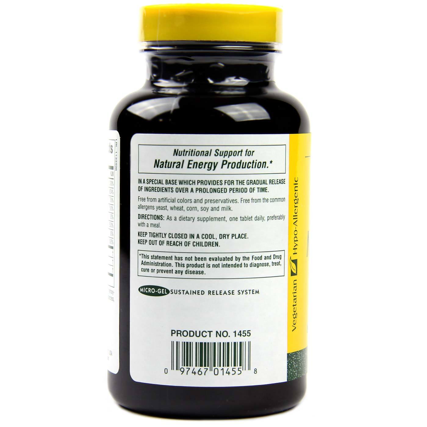 Nature's Plus Mega B-150 de libertação prolongada 90 Tabletes - Imagem 3