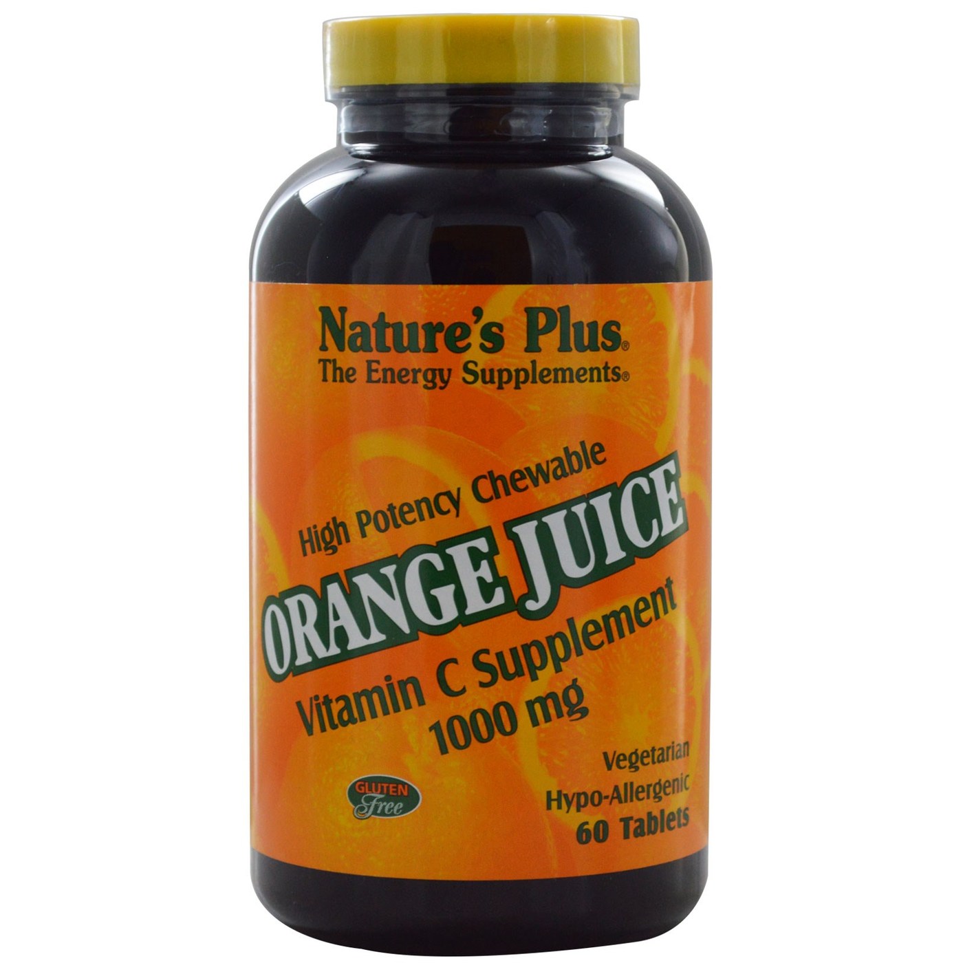 Nature's Plus Sumo de Laranja 1000 mg 60 mastiga