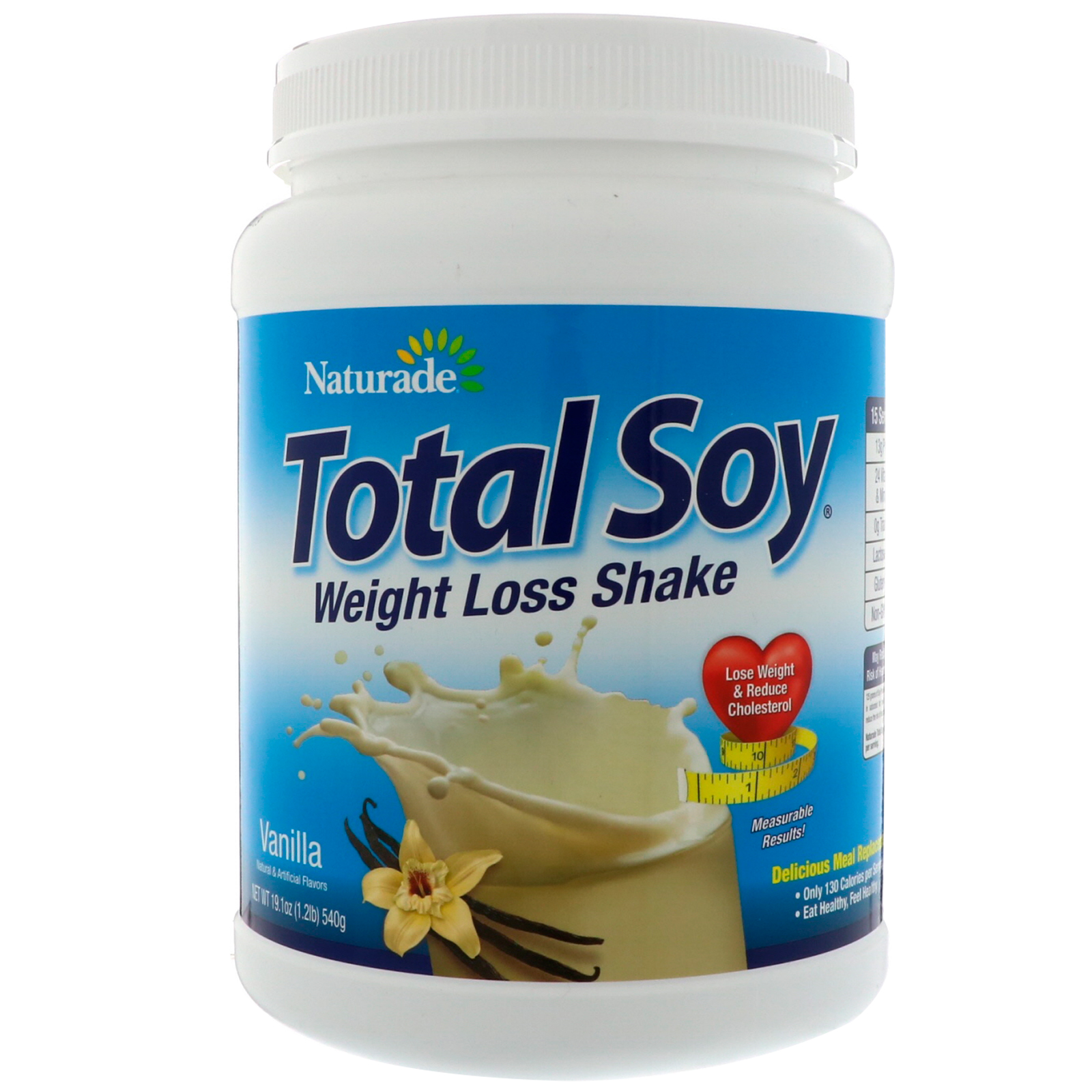 Naturade, Soja Total, Shake de Perda de Peso, Baunilha, 540 g