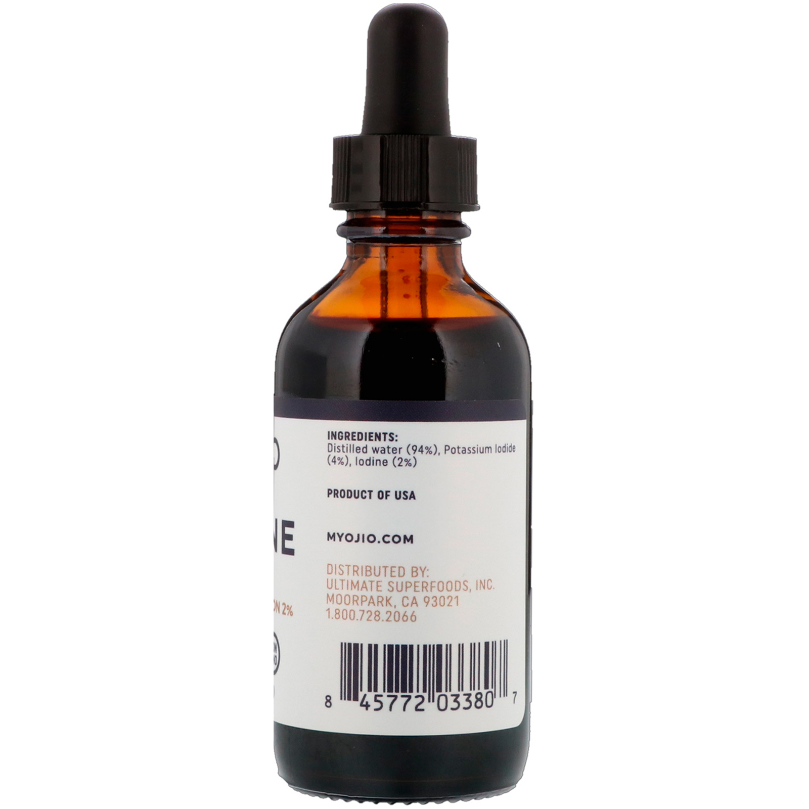 Ojio, Iodo, Solução Lugol de 2%, 2 fl oz (60 ml) - Imagem 2