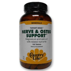 Country Life Nervosas e Suporte Osteo 180 Tabletes