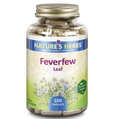 Nature's Ervas Feverfew Folha 100 Cápsulas