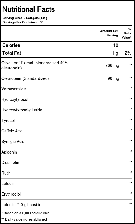 Barlean's Olive Folha Complexo - 120 Cápsulas em Gel - Imagem 4