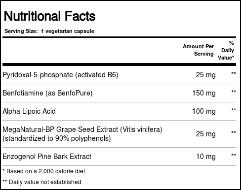 Douglas Labs Ultra Benfotiamine - 60 Cápsulas Vegetarianas - Imagem 2
