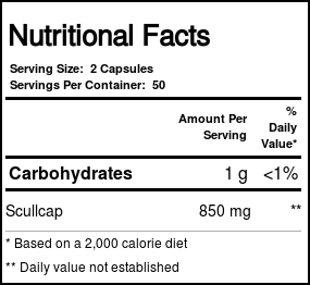 Nature's Way Scullcap Erva Cápsulas 100 Cápsulas - Imagem 4