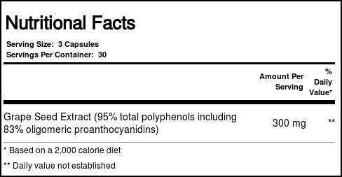 Nutricology Extrato de semente de uva 90 Cápsulas - Imagem 2
