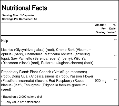 Solaray Hormônio feminino Mistura SP-7C 180 Cápsulas - Imagem 4