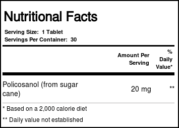 Source Naturals Policosanol 20 mg 30 Tabletes - Imagem 4