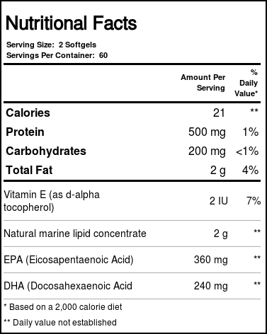Olympian Labs Revestimento entérico Omega-3 óleo de peixe 120 Cápsulas - Imagem 3