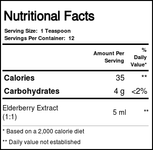 Planetary Formulas Sabugueiro Syrup 2 fl oz - Imagem 2
