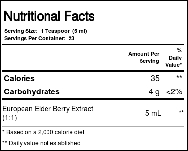 Planetary Formulas Sabugueiro Xarope 4 fl oz - Imagem 3