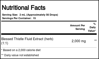 Nature's Answer Blessed Thistle Erva 1 fl oz - Imagem 2