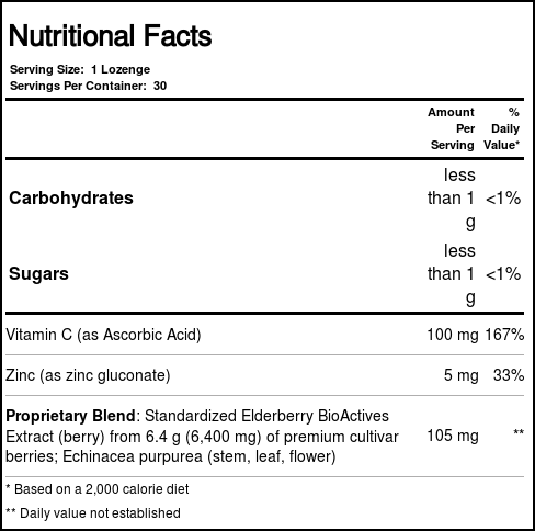 Nature's Way Sambucus imunitário Pastilhas 30 Pastilhas - Imagem 3