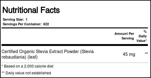 eVitamins Orgânico Extrato de Stevia 1 oz - Imagem 4