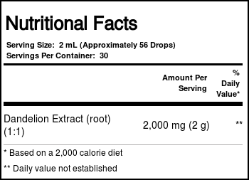 Nature's Answer Extracto de raiz de dente-de-leão (Raiz do Dandelion) 2 fl oz - Imagem 3
