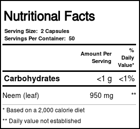 Nature's Way Neem 100 CAP - Imagem 3