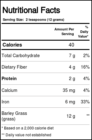 Nature's Way Cevada Grass granel em pó 9 oz - Imagem 2