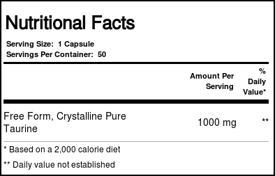 Twinlab Mega Taurina 50 Cápsulas - Imagem 4