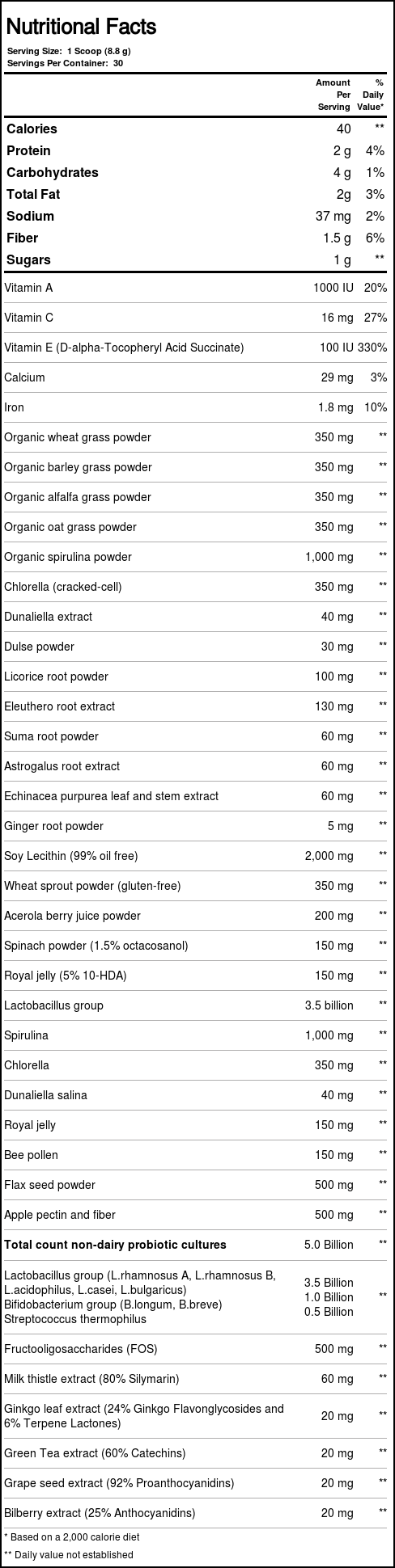Nutricology ProGreens 9,27 onças - Imagem 3