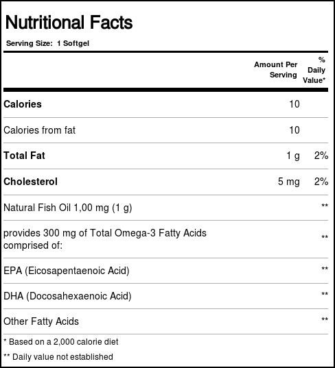 Kirkland Signature, Óleo de Peixe 1000 mg - 400 Cápsulas em Gel - Imagem 3