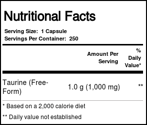 Now Foods, Taurina 1000 mg - 250 Cápsulas - Imagem 4