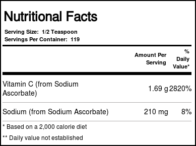 Ascorbato de Sódio em Pó 100% Puro Now Foods 227 g - Imagem 4