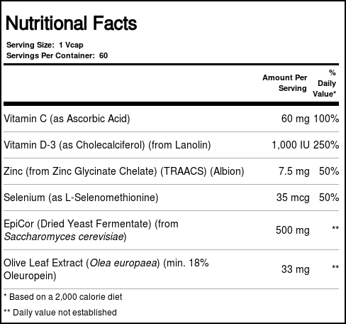 EpiCor mais Imunidade Now Foods 60 Cápsulas Vegetarianas - Imagem 4