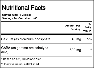 Solgar, GABA 500 mg - 100 Cápsulas Vegetarianas - Imagem 5