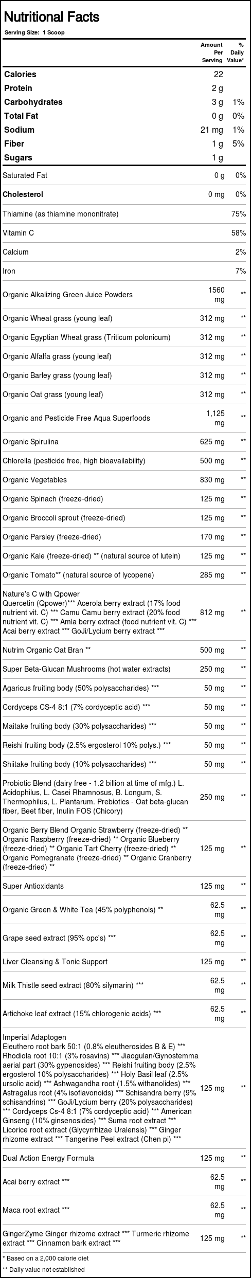 Paradise Ervas ORAC-Energia Greens 6,4 onças - Imagem 4